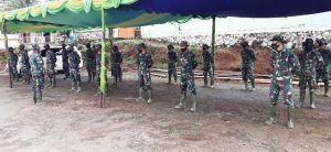 Apel Pagi Untuk Cek Kesiapan Satgas Sebelum ke Lokasi TMMD
