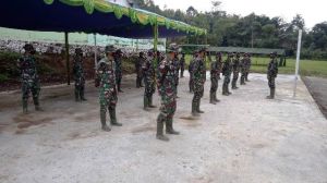 Di Apel Pagi, Danramil 417-01/GNK Pesan ke Satgas Jaga Kesehatan, Laksanakan Tugas dengan Ikhlas
