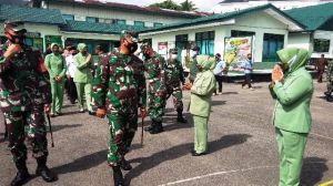 Dandim 0417/Kerinci Sambut Kedatangan Danrem dalam Penutupan TMMD Ke 109 di Kodim Kerinci