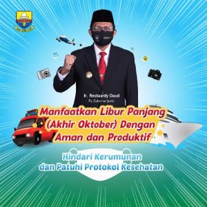 Tekan Cluster Baru Penyebaran Covid-19 di Jambi, Pjs Gubernur: Libur Dirumah Saja 