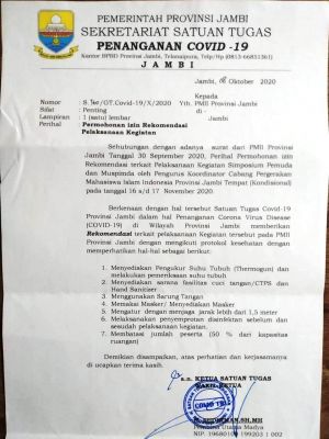 PMII Provinsi Jambi Dapat Izin Gugus Tugas Laksanakan Muspimda