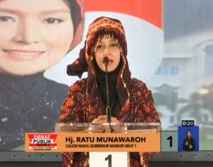 Sampaikan Visi dan Misi Tanpa Teks, Ratu Sebut Jambi Cerah, InsyaAllah Membawa Kesejahteraan