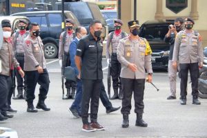 Tiba di Polda Jambi, Rombongan Komisi III Disambut Pasukan Jarmat