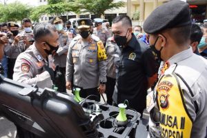 Ahmad Sahroni Cek Kesiapan Satgas Dalam Menghadapi Karhutla dan Bencana Alam di Polda Jambi