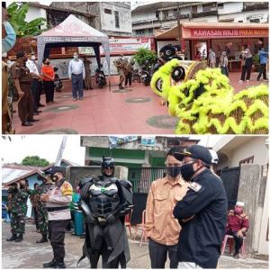 Unik.. Ada Barongsai Hingga Batman Jaga TPS di Kota Jambi