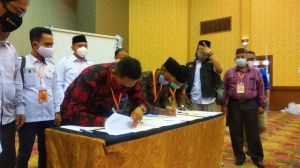 Saksi CE-Ratu Tolak Tandatangani Berita Acara Hasil Pleno Rekapitulasi Suara Kota Jambi