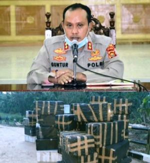 Polisi Amankan Puluhan Boks Benur Tak Bertuan di Tanjabbar
