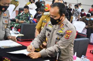 Pokdarkamtibmas Pesisir Dikukuhkan, AKBP Guntur : Gempur Penyelundupan Benur dan Narkoba