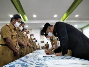 Walikota Jambi dan Kepala OPD Melakukan Penandatanganan Perjanjian Kinerja