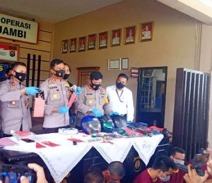 Perampok Bersenpi Asal Sumsel yang Ditangkap Polresta Jambi Sudah Sering Berulah