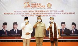 Sekjen DPP Partai Gerindra Ahmad Muzani Hadiri Konsolidasi Partai Gerindra se Provinsi Jambi