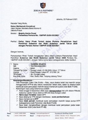 Ini 6 Saksi yang Diboyong Haris-Sani ke MK