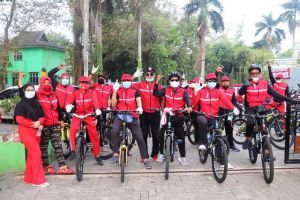 PDI Perjuangan Jambi Gelar Gowes Sehat Bersama PDI Perjuangan