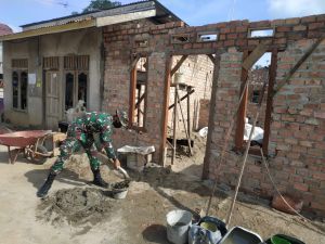 Satgas TMMD Bantu Warga Bangun Rumah
