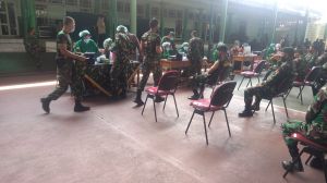Ada 84 Satgas TMMD Ikuti Vaksinasi Hari ini, Total Sudah 108 Orang