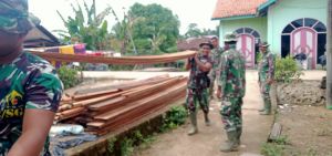 Satu Lagi Rumah Dibedah Lewat Program TMMD di Sungai Terap