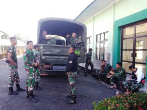 10 Satgas TMMD dari Yonzipur 2/SG kembali ke Markas