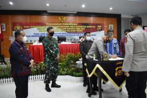 Kasrem 042/Gapu Hadiri Pencanangan Zona Integritas menuju WBK dan WBBM di Polda Jambi