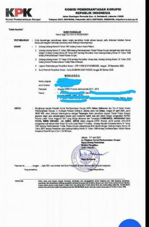 4 Anggota DPRD Provinsi Jambi Periode 2014-2019 Dipanggil KPK