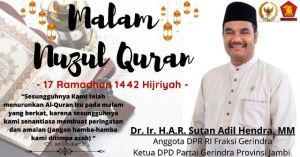 SAH Ingin Peringatan Nuzulul Quran Jadi Momentum Bangun Peradaban Unggul, Maju Dan Mulia