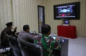 Sekda Hadiri Launching Layanan Polisi 110 di Polres Tanjabbar