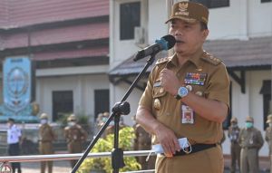 Bupati Merangin Pimpin Upacara Kedisiplinan