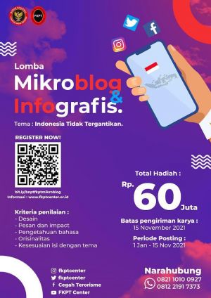Mau Daftar Mikroblog dan Infografis yang Digelar BNPT, Begini Caranya