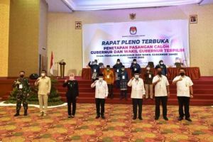 Pj.Gubernur Hadiri Rapat Pleno Penetapan Calon Terpilih Pilgub Jambi Jambi