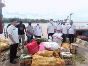 Dinas Ketahanan Pangan Provinsi Jambi Bantu Bahan Pangan Dapur Umum Korban Kebakaran di Mendahara