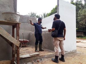 Pastikan Kualitas Pekerjaan Fisik TMMD 111,  Dinas PU Merangin Turun Langsung Cek ke Lokasi