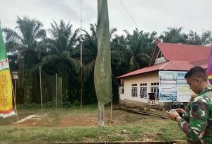 Publikasi Program TMMD, Drone MC 0420 Mengudara Di Bukit Beringin