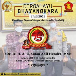 HUT Bhayangkara Ke 75, SAH Apresiasi Kinerja Polda Jambi