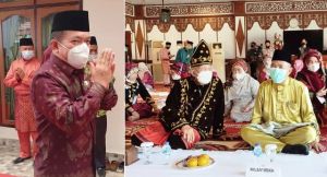 H Mashuri Turut Sambut Kedatangan Gubernur Jambi