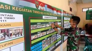 Jelang Penutupan, Tim Posko TMMD Kodim Sarko Siapkan Data Dan Dokumentasi Kegiatan 