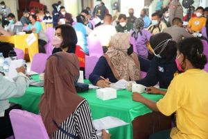 Antusias Vaksinisasi Tahap II di Kampus UIN Tinggi, Polda Jambi Siapkan 600 Vaksin