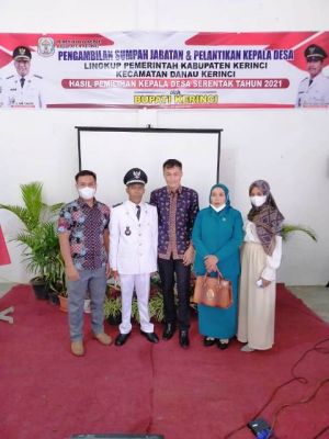 Subhan Jamil Dilantik Jadi Kepala Desa Tebing Tinggi Kecamatan Danau Kerinci