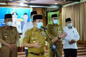 Nota Kesepahaman Penggunaan Gedung Asrama Haji Untuk Isolasi Pasien Covid-19 Ditandatangani
