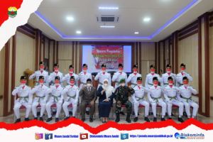Bupati Masnah Kukuhkan Paskibraka Muarojambi Tahun 2021