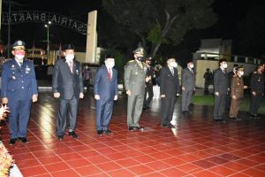 Danrem 042 Gapu Hadiri Upacara Apel Kehormatan di TMP Satria Bhakti
