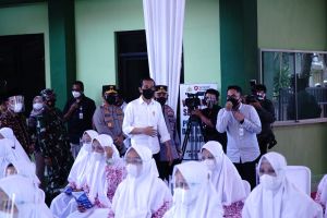 Presiden dan Kapolri Tinjau Vaksinasi Merdeka, Sigit : Sasaran 346.688 Orang