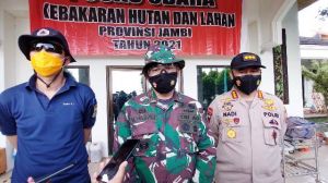 Danrem 042/Gapu Tinjau Lokasi Sumur Minyak Ilegal Terbakar