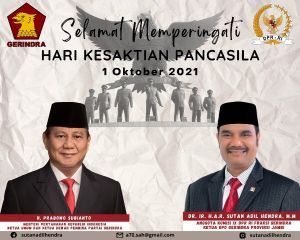 Refleksi 1 Oktober, SAH mari kita tuntaskan Pandemi dengan Pancasila
