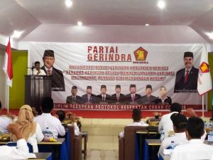 SAH Pimpin Konsolidasi Partai Gerindra Kerinci, Siap Perjuangkan Prabowo Di Pilpres 2024