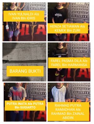 Tak Segan Mencelakai Korban, 5 Pelaku Ini Diduga Geng Motor Ditangkap Polresta Jambi