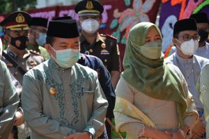 Al Haris Hadiri HUT Tanjabtim ke-22, Romi Bersyukur Tren Covid-19 Menurun