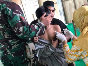 Ponpes Nurul Yaqin Batang Asam Vaksin Seluruh Santri dan Pengajar