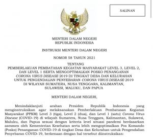 Tetap Jaga Prokes, PPKM Di Kota Jambi Akhirnya Turun ke Level 1