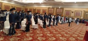 Jelang Wisuda Lulusan Perdana, UNH Jambi Gelar Gladi, Prokes Diutamakan