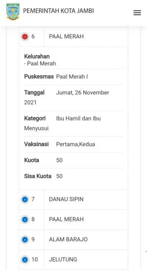 Jumat Ini, Puskesmas Di Jambi Buat Vaksinasi Khusus Ibu Hamil dan Menyusui