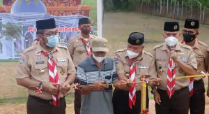 Sekjen Kwarnas Gerakan Pramuka Resmikan Pembangunan Masjid Di Desa Bakti Kegiatan PWN Jambi